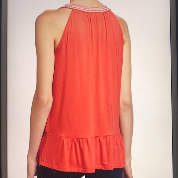 Neiman Marcus Halter-Neck Keyhole Blouse - Picture 2 of 6